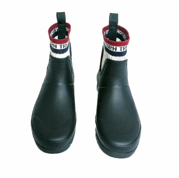 Tretorn Lia Women's Boot 6&10 Navy Sock Rain Snow - Picture 5 of 8